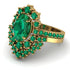Glamorous Oval Emerald Bridal Set - Emily No. 19 image 3