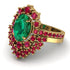 Glamorous Oval Emerald Bridal Set - Emily No. 49 image 3