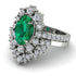 Glamorous Oval Emerald Bridal Set - Emily No. 6 image 3