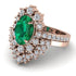 Glamorous Oval Emerald Bridal Set - Emily No. 5 image 3