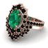 Glamorous Oval Emerald Bridal Set - Emily No. 35 image 3