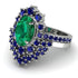Glamorous Oval Emerald Bridal Set - Emily No. 66 image 3