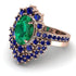 Glamorous Oval Emerald Bridal Set - Emily No. 65 image 3