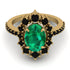 Glamorous Oval Emerald Ring - Emily No. 34 image 2