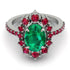 Glamorous Oval Emerald Ring - Emily No. 51 image 2