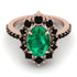 Glamorous Oval Emerald Ring - Emily No. 35 image 2
