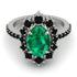 Glamorous Oval Emerald Ring - Emily No. 36 image 2