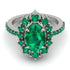 Glamorous Oval Emerald Ring - Emily No. 21 image 2