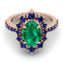 Glamorous Oval Emerald Ring - Emily No. 65 image 2