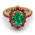 Glamorous Oval Emerald Ring - Emily No. 49 image 2