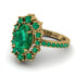 Glamorous Oval Emerald Ring - Emily No. 19 image 3