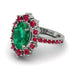 Glamorous Oval Emerald Ring - Emily No. 51 image 3