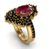 Glamorous Oval Ruby Bridal Set - Emily No. 40 image 1