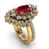 Glamorous Oval Ruby Bridal Set - Emily No. 10 image 1