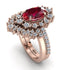 Glamorous Oval Ruby Bridal Set - Emily No. 11 image 1