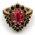Glamorous Oval Ruby Bridal Set - Emily No. 40 image 2