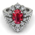 Glamorous Oval Ruby Bridal Set - Emily No. 12 image 2