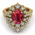 Glamorous Oval Ruby Bridal Set - Emily No. 10 image 2