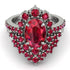 Glamorous Oval Ruby Bridal Set - Emily No. 57 image 2