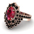 Glamorous Oval Ruby Bridal Set - Emily No. 41 image 3
