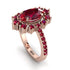 Glamorous Oval Ruby Ring - Emily No. 56 image 1