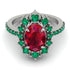 Glamorous Oval Ruby Ring - Emily No. 27 image 2