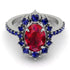 Glamorous Oval Ruby Ring - Emily No. 72 image 2