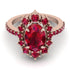 Glamorous Oval Ruby Ring - Emily No. 56 image 2