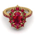 Glamorous Oval Ruby Ring - Emily No. 55 image 2