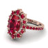 Glamorous Oval Ruby Ring - Emily No. 56 image 3