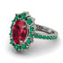 Glamorous Oval Ruby Ring - Emily No. 27 image 3