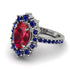 Glamorous Oval Ruby Ring - Emily No. 72 image 3