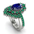 Glamorous Oval Sapphire Bridal Set - Emily No. 30 image 1