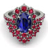 Glamorous Oval Sapphire Bridal Set - Emily No. 60 image 2