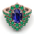 Glamorous Oval Sapphire Bridal Set - Emily No. 29 image 2