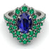 Glamorous Oval Sapphire Bridal Set - Emily No. 30 image 2