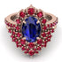Glamorous Oval Sapphire Bridal Set - Emily No. 59 image 2