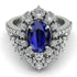Glamorous Oval Sapphire Bridal Set - Emily No. 15 image 2