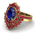 Glamorous Oval Sapphire Bridal Set - Emily No. 58 image 3