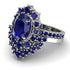 Glamorous Oval Sapphire Bridal Set - Emily No. 75 image 3
