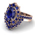 Glamorous Oval Sapphire Bridal Set - Emily No. 74 image 3