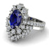 Glamorous Oval Sapphire Bridal Set - Emily No. 15 image 3