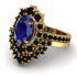 Glamorous Oval Sapphire Bridal Set - Emily No. 43 image 3