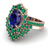Glamorous Oval Sapphire Bridal Set - Emily No. 29 image 3