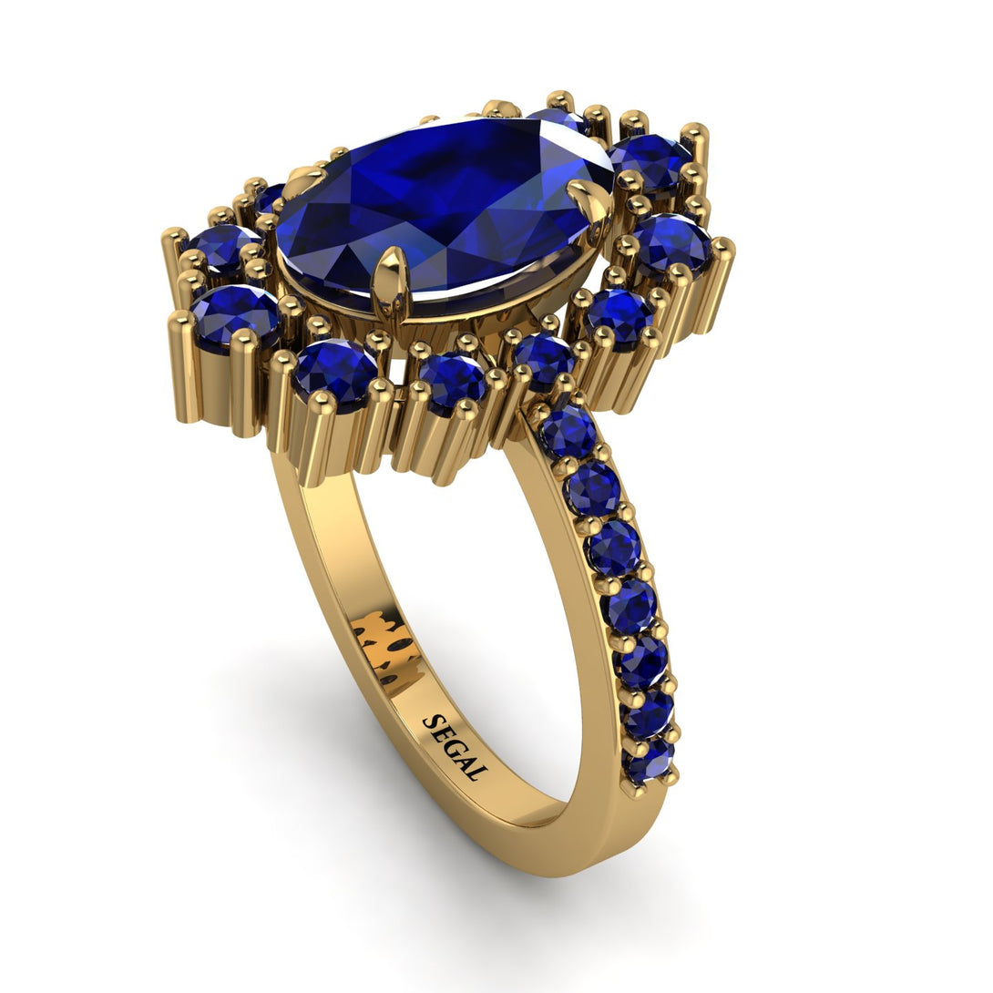 Glamorous Oval Sapphire Ring - Emily No. 73