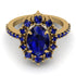 Glamorous Oval Sapphire Ring - Emily No. 73 image 2