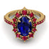 Glamorous Oval Sapphire Ring - Emily No. 58 image 2