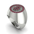 Glamorous Ruby Bitcoin Ring - Dominic No. 36 image 1
