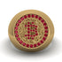 Glamorous Ruby Bitcoin Ring - Dominic No. 28 image 2