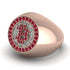 Glamorous Ruby Bitcoin Ring - Dominic No. 35 image 3